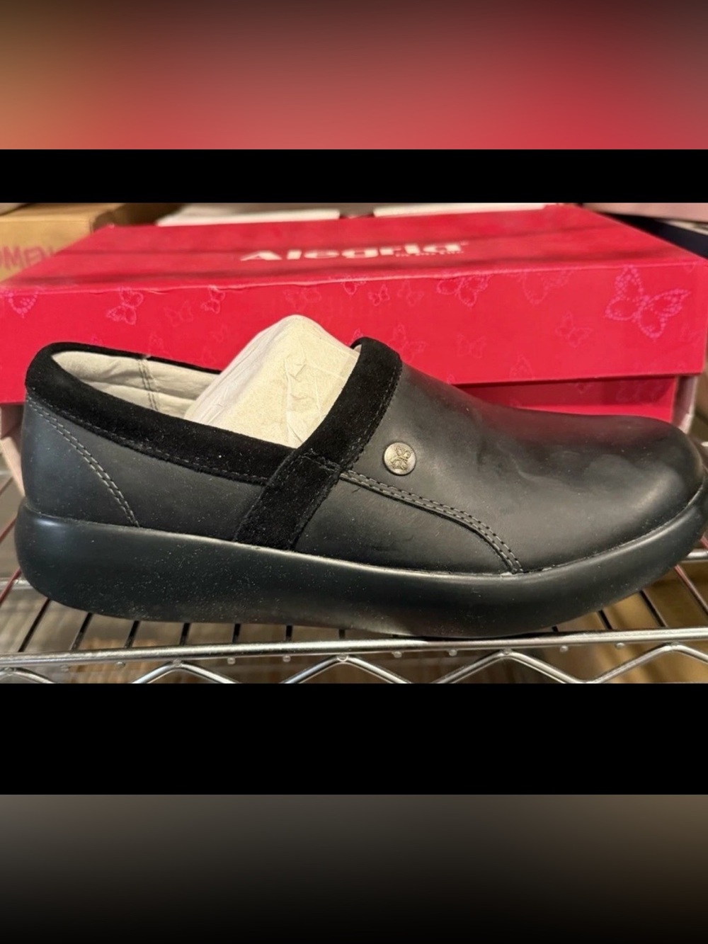 Algeria Women’s Emry Slip On Comfort Clog Shoes Oiled Black Size 8-8.5 M US